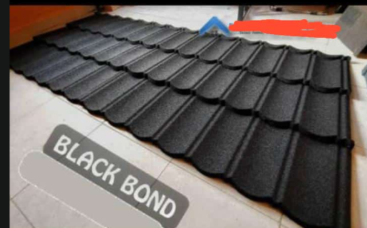 Stone-Coated Bond Tile — Black Bond