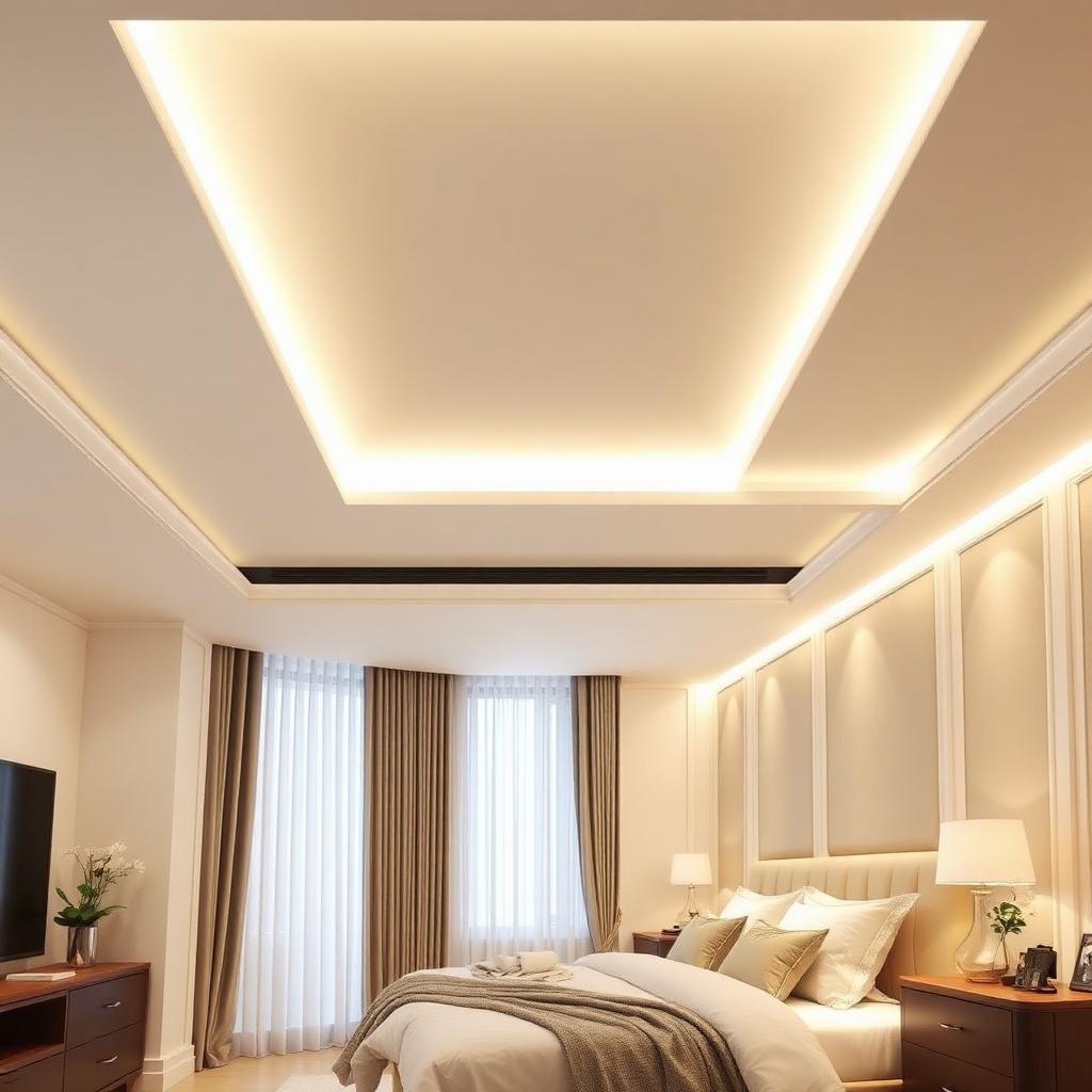 Cove-Lit Ceiling — Master Bedroom
