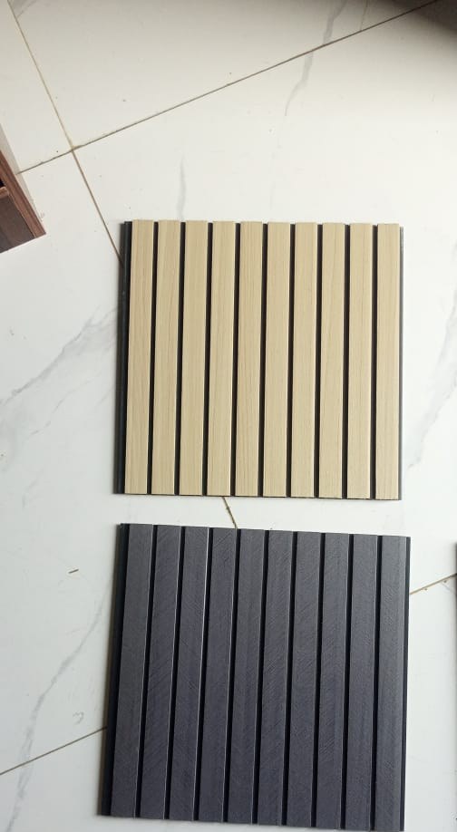 WPC Wall Panel — Oak & Charcoal
